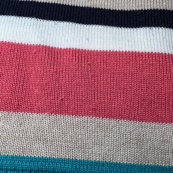 Alfred Dunner Sweater Womens XL Multi Colored Striped Knit Top Acrylic Casual - Picture 9 of 11